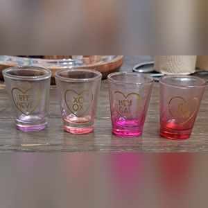 Friends 4 shot glass set